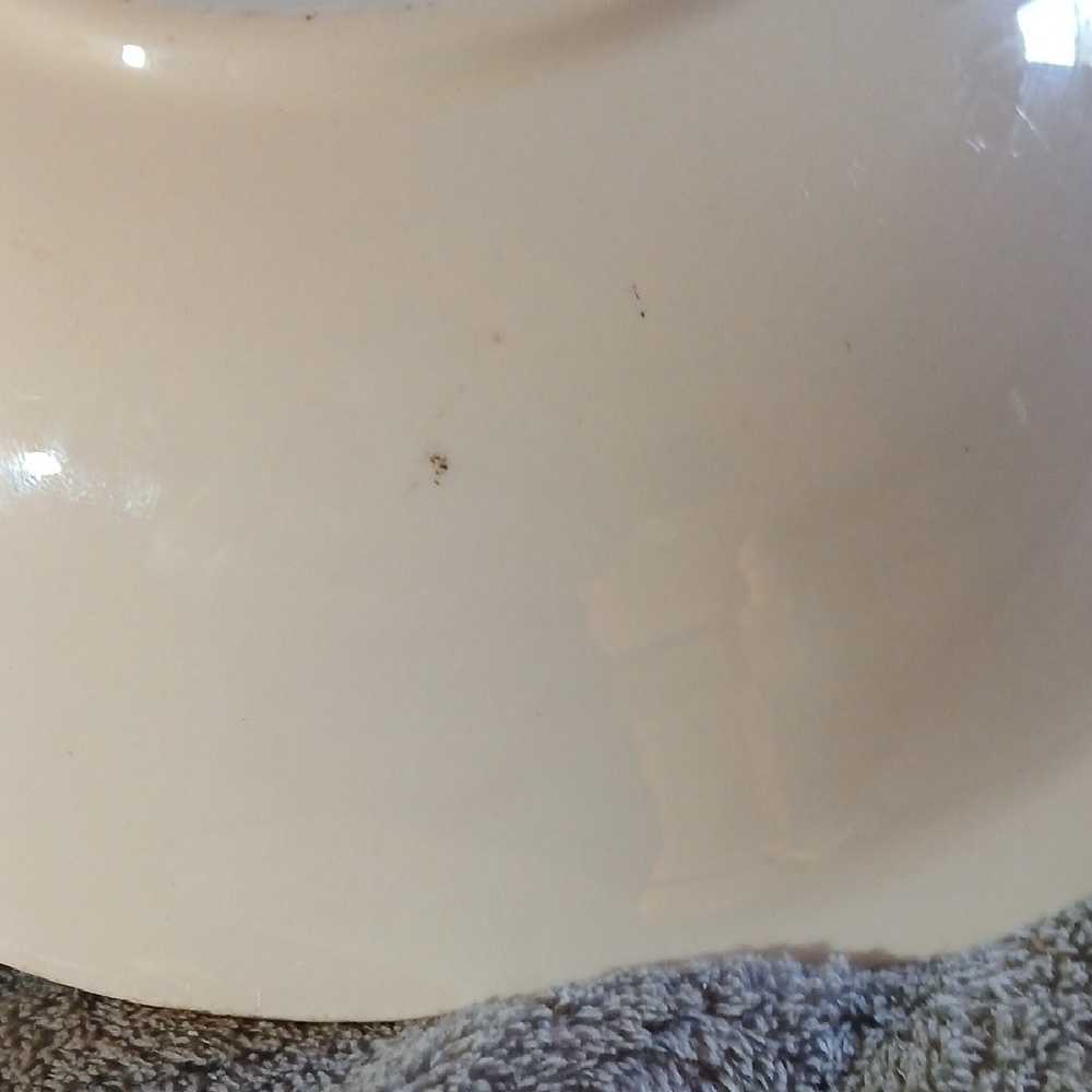 Vintage Floral Ceramic Serving Bowl - Picture 4 of 4